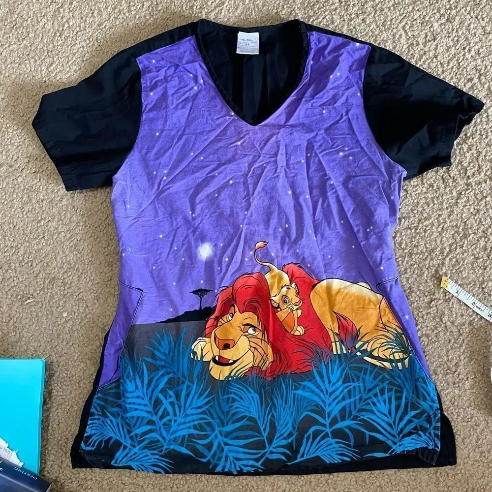 Disney Lion King Scrub Top